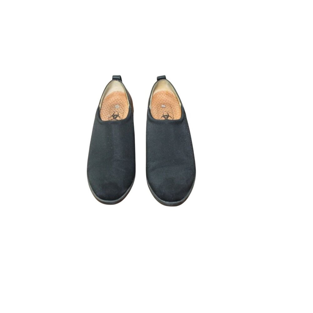 Ariat Womens Black Slip-On Shoes With Leather Trim & Low Heel USA Size 7 - Picture 1 of 11